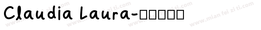 Claudia Laura字体转换